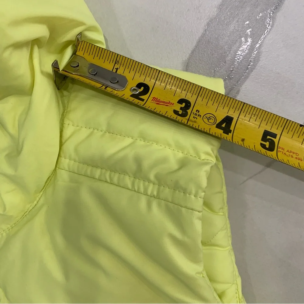 LULULEMON Peace Of Mind Vest Women Sz 6 Bright Yellow Fill Goose Down reversible